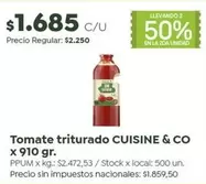 Cuisine - Tomate triturado