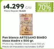 Bimbo - Pan blanco ARTESANO