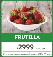 X$ - FRUTILLA