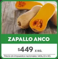 X$ - ZAPALLO ANCO