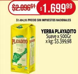 Playadito - YERBA PLAYADITO