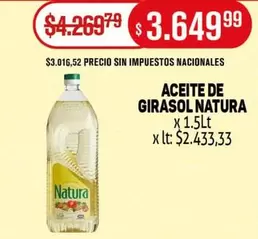 Natura - ACEITE DE GIRASOL