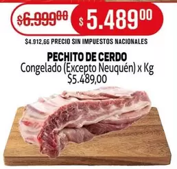 X$ - PECHITO DE CERDO