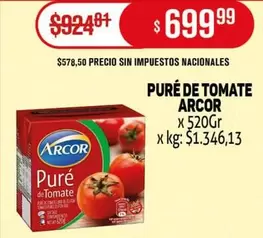 Arcor - Puré de Tomate