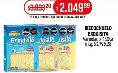 Exquisita - BIZCOCHUELO