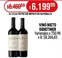 X$ - VINO SENETINER