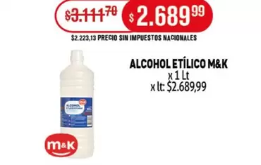 M&K - ALCOHOL ETÍLICO