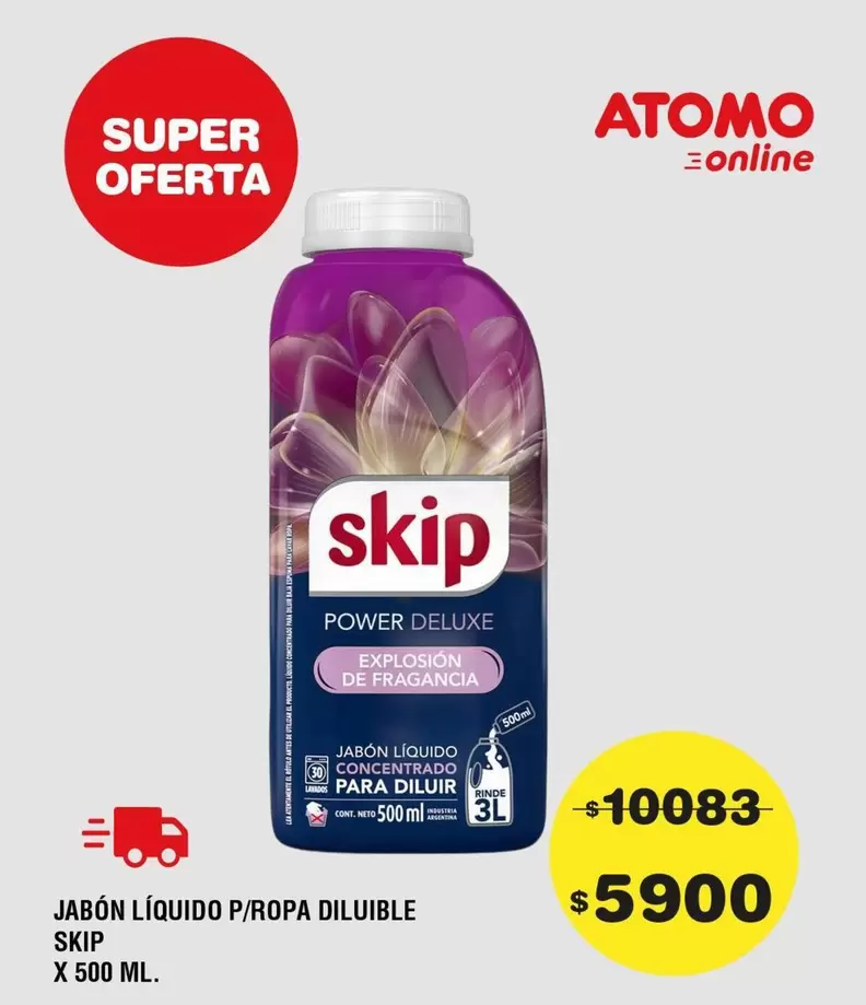 Skip - JABÓN LÍQUIDO P/ROPA DILUIBLE