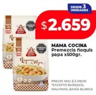 Mama Cocina - Premezcla ñoquls papa x500gr.