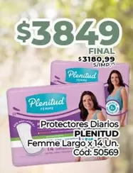 Plenitud - Protectores Diarios
