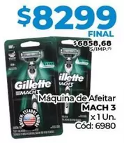 Gillette - Máquina de Afeitar MACH 3