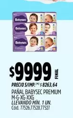 Babysec - PAÑAL PREMIUM M-G-XG-XXG