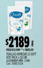 Q-Soft - TOALLAS HUMEDAS