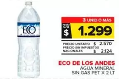 Eco De Los Andes - Agua Mineral Sin Gas 