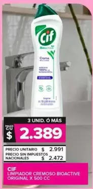 Cif - Limpiador Cremoso Bioactive Original