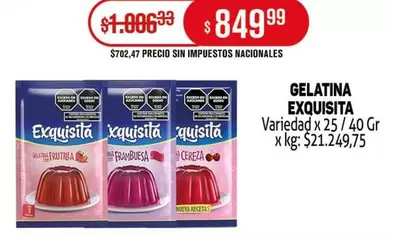 Exquisita - GELATINA