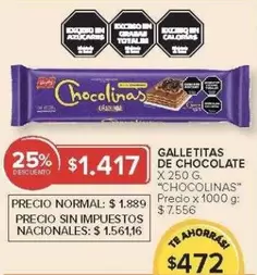 chocolinas - GALLETITAS DE CHOCOLATE