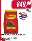 Marolio - LENTEJAS X 400 Grs