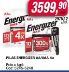 Energizer - PILAS AA/AAA 4u