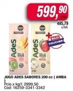 Ades - JUGO SABORES 200 cc (AMBA)