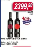 X$ - VINO NOVECENTO VAR.
