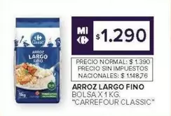 Class - ARROZ LARGO FINO