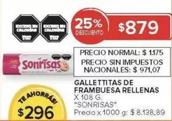 Sonrisas - GALLETTITAS DE FRAMBUESA RELLENAS