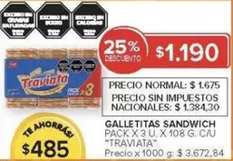 Traviata - GALLETITAS SANDWICH