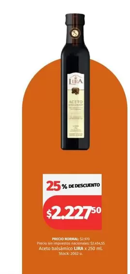 Lira - Aceto balsámico LIRA x 250 ml