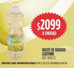 Legítimo - ACEITE DE GIRASOL