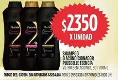 Plusbelle - SHAMPOO O ACONDICIONADOR ESENCIA