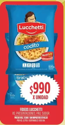 Lucchetti - FIDEOS LUCCHETTI