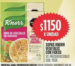 Knorr - VEGETALES CON FIDEOS