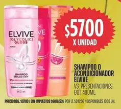 Elvive - SHAMPOO O ACONDICIONADOR