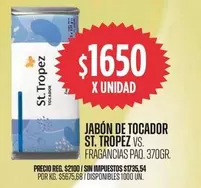 X$ - JABÓN DE TOCADOR