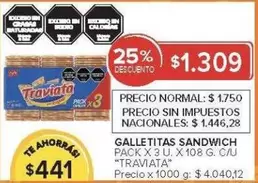 Traviata - GALLETITAS SANDWICH