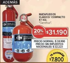 Carrefour - MATAFUEGOS CLÁSICO/ COMPACTO
