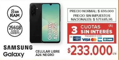 Samsung - A26 NEGRO