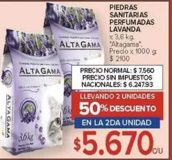 Alta Gama - PIEDRAS SANITARIAS PERFUMADAS LAVANDA