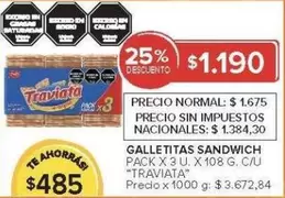 Traviata - GALLETITAS SANDWICH