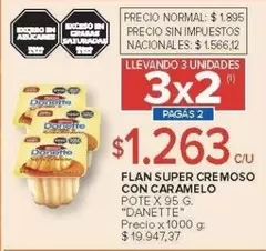 Danette - FLAN SUPER CREMOSO CON CARAMELO