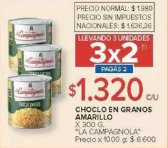 La Campagnola - CHOCLO EN GRANOS AMARILLO