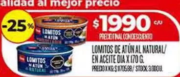 Dia - LOMITOS DE ATÚN AL NATURAL/