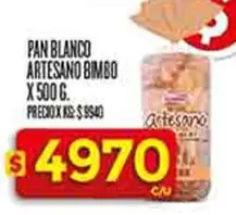 Bimbo - PAN BLANCO ARTESANO X 500 G.