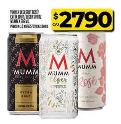 Mumm - VINO EN LATA BRUT ROSE/ EXTRA BRUT/LEGER SPRITZ