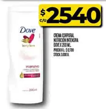 Dove - CREMA CORPORAL NUTRICIÓN INTENSIVA
