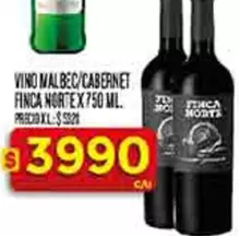 XL - VINO MALBEC/CABERNET FINCA NORTEX 750 ML.