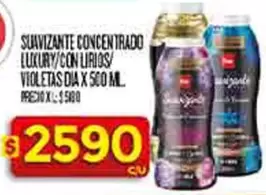 X$ - SUAVIZANTE CONCENTRADO LUXURY/CON LIRIOS/VIOLETAS DIA