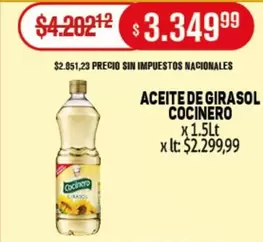 Cocinero - ACEITE DE GIRASOL COCINERO