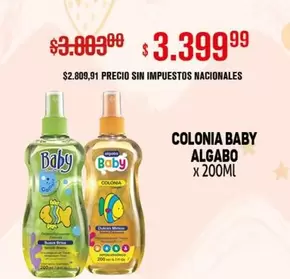 Algabo - COLONIA BABY